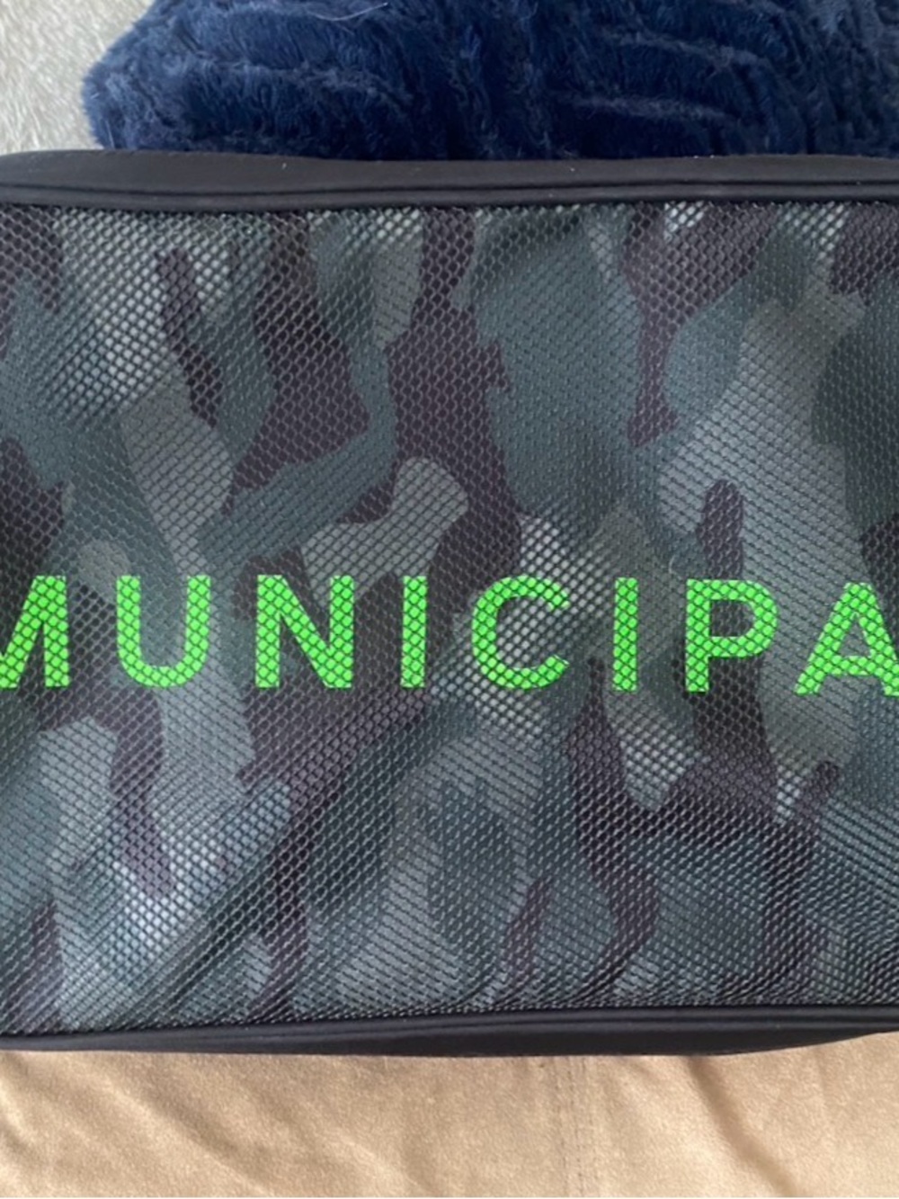 NWOT MUNICIPAL Camo Travel/Shoe Bag